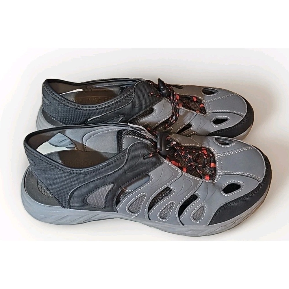 Outdoor Active Waterproof Sandals Men Closed Toe Shoes Sz 8 Gray Black #249‎ - Picture 4 of 8